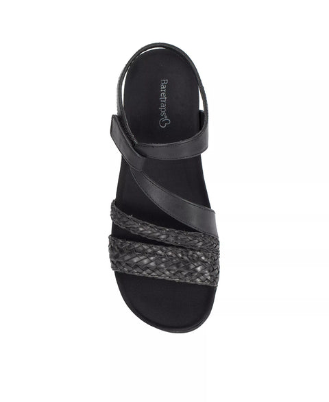 Baretraps Women's Black Jalen Asymmetrical Flat Sandals | Baretraps In Lebanon