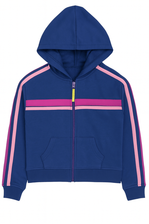 ID Ideology Girl's Multicolor Zip-Up Hooded Jacket | ID Ideology In Lebanon