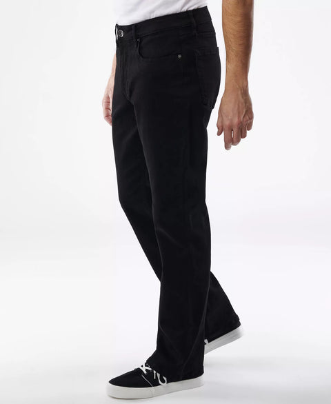 Lazer Men's Black Straight-Fit Jeans | Lazer In Lebanon