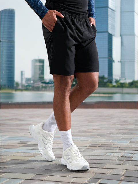 Sinsay Men's Black Elastic Waist Short | Sinsay In Lebanon