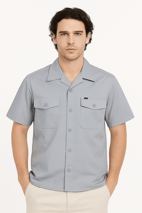 Lee Men's Gray SS Chetopa Shirt | Lee In Lebanon