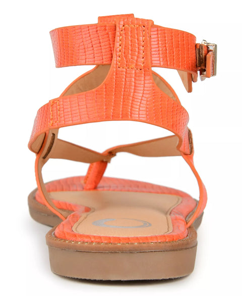 Journee Collection Women's Orange Tangie Ankle Strap  Sandals  | Journee Collection  in Lebanon