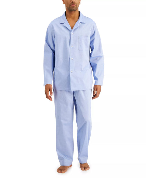 Club Room Men's Blue Oxford Pajama Set | Club Room In Lebanon