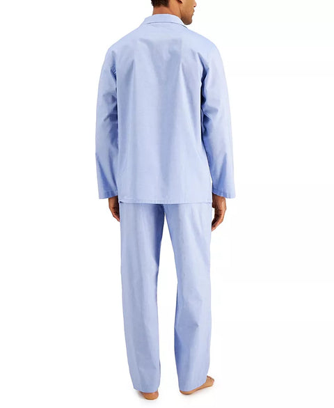 Club Room Men's Blue Oxford Pajama Set | Club Room In Lebanon