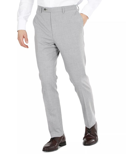 DKNY Men's Light Gray Modern-Fit  Stretch Dress Pants |  DKNY in Lebanon