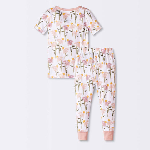 Cloud Island Girl Floral Print Short-Sleeve Pajama Set | Cloud Island in Lebanon
