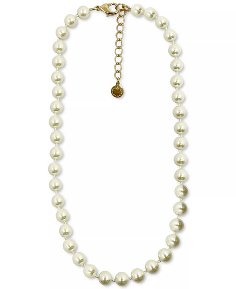 Charter Club Women's White Imitation Pearl Collar Necklace | Charter Club In Lebanon