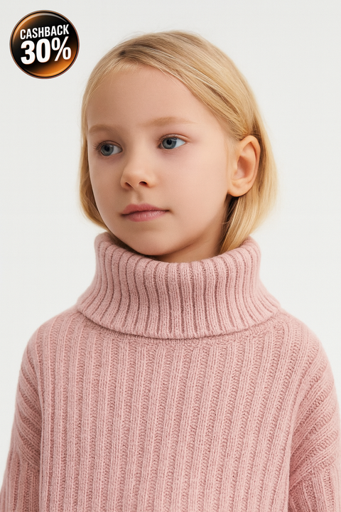 Reserved Girl's Dusty Rose Turtle Neck Muffler |Reserved In Lebanon