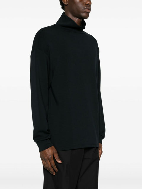 Emporio Armani Men's Black  With Mock Neck Blouse  | Emporio Armani in Lebanon
