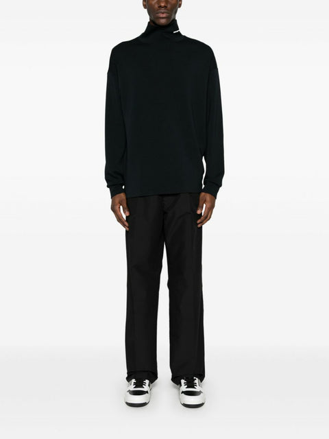 Emporio Armani Men's Black  With Mock Neck Blouse  | Emporio Armani in Lebanon