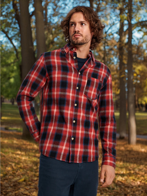 Sinsay Men's Red Regular Fit Shirt | Sinsay In Lebanon