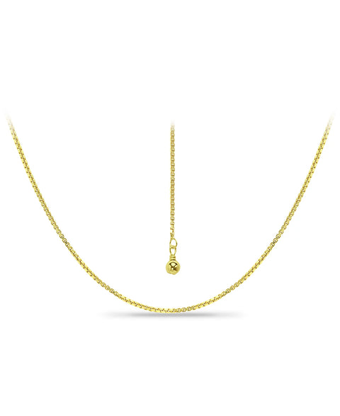 Giani Bernini Women's Adjustable Box Link Chain 18k Gold-Plated Sterling Silver Necklace | Giani Bernini in Lebanon