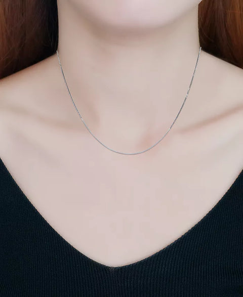 Giani Bernini Women's Sterling Silver Square Snake Necklace |Giani Bernini In Lebanon