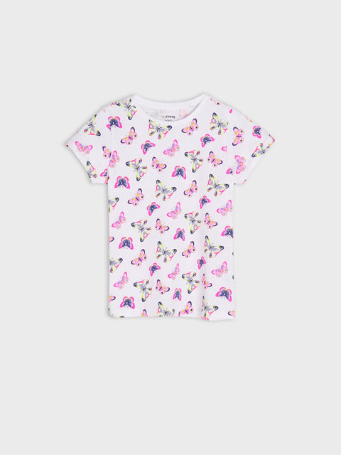 Sinsay Girls’ Butterfly Graphic Two-Piece T-Shirt Set | Sinsay in Lebanon