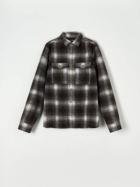 Sinsay Men's Black Comfort Fit Shirt | Sinsay In Lebanon