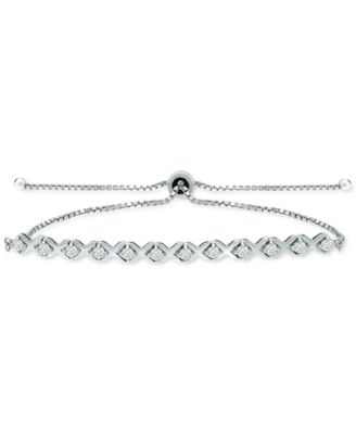 Giani Bernini Women's Silver Tone Chain Crystal Bracelet |Giani Bernini In Lebanon