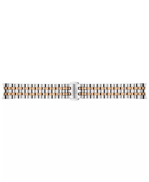 Tissot Women's Rose Gold & Silver Swiss Automatic Carson Diamond Stainless Steel Bracelet Watch|Tissot In Lebanon