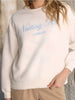 Sinsay Women's White Printed Sweatshirt | Sinsay In Lebanon