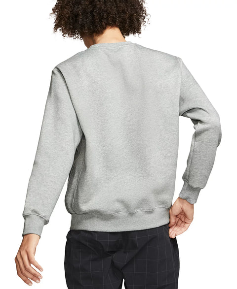 Nike Men's Grey Heather Club Fleece Crew Sweatshirt | Nike In Lebanon