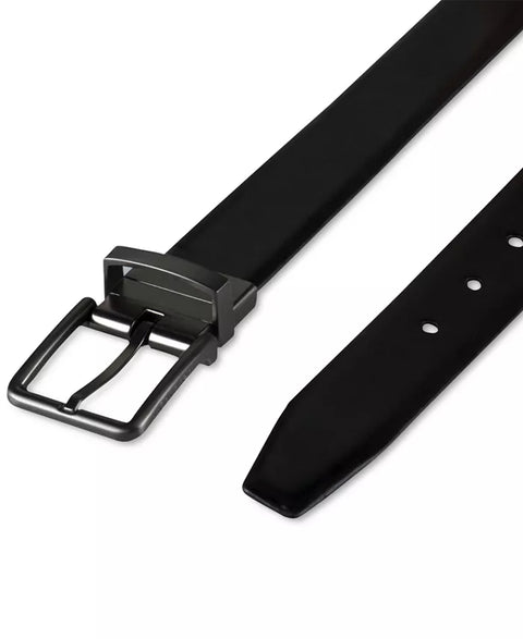 Calvin Klein Men's Black Reversible Textured Leather Dress Belt | Calvin Klein In Lebanon
