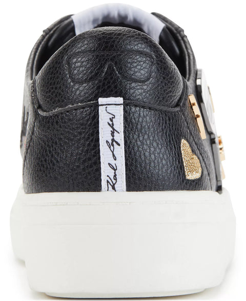 Karl Lagerfeld Paris Women's Black Cate Pins Lace-Up Platform Sneaker | Karl Lagerfeld Paris In Lebanon