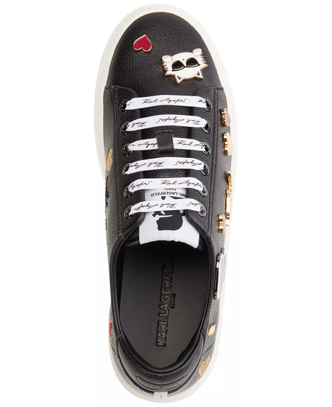 Karl Lagerfeld Paris Women's Black Cate Pins Lace-Up Platform Sneaker | Karl Lagerfeld Paris In Lebanon