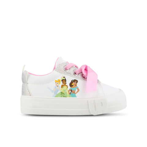 Ground Up Girl's White Princess Low Top Sneaker | Ground Up In Lebanon