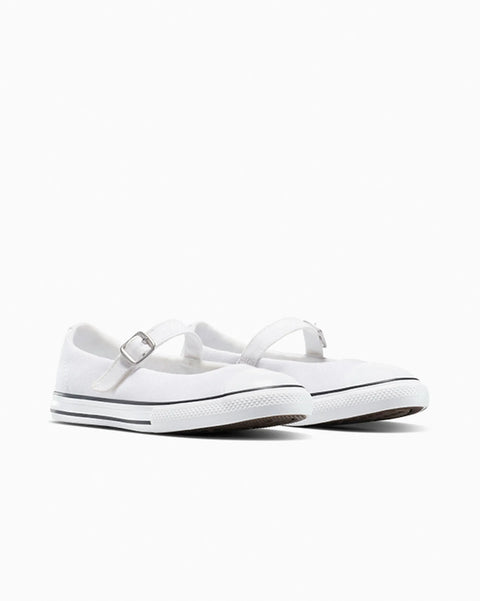 Converse Girl's White Chuck Taylor All Star Dainty Mary Jane Flat|Converse In Lebanon