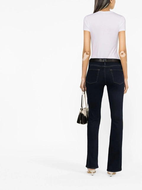 Polo Ralph Lauren Women's White Ribbed Cotton T-Shirt | Polo Ralph Lauren In Lebanon