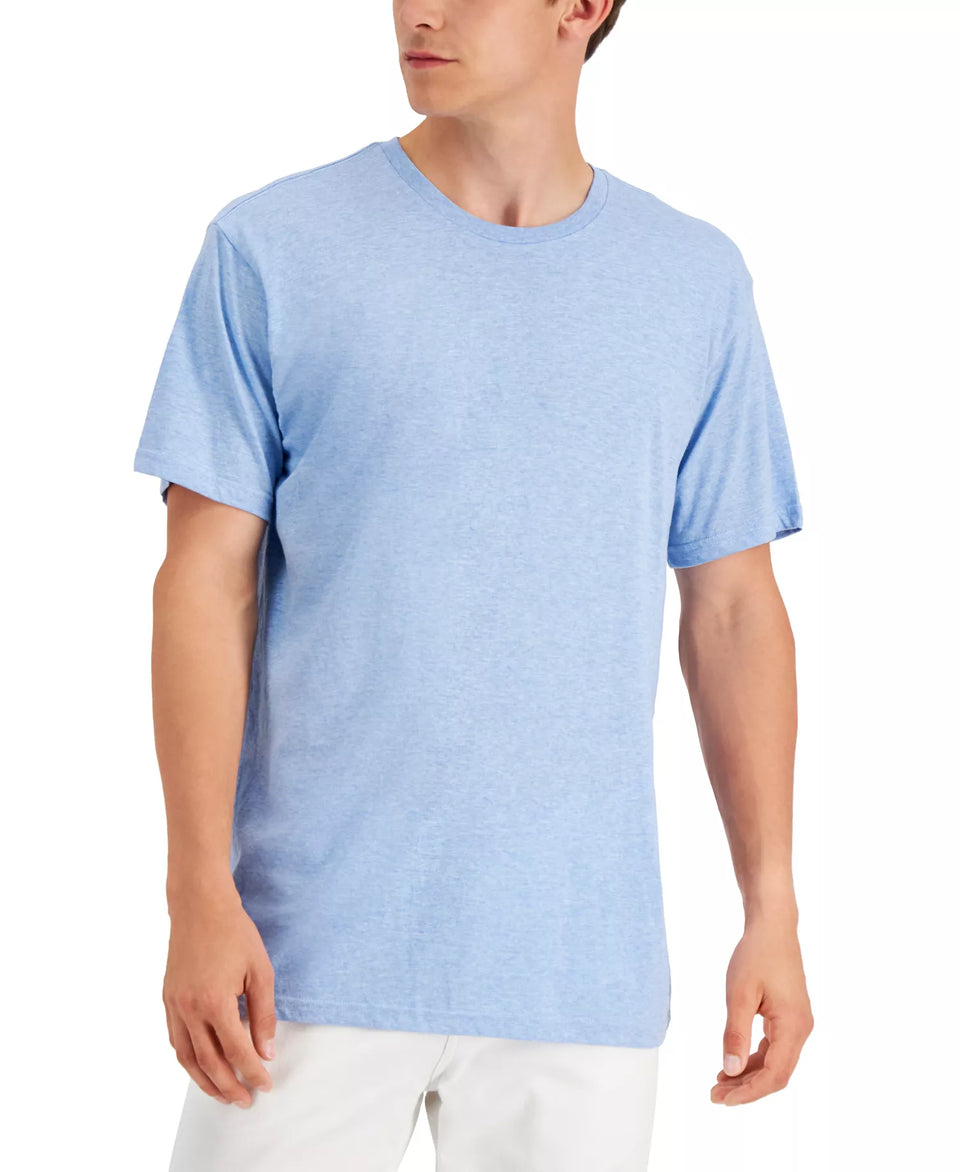 Alfani Men's Ocean Heather Crewneck T-Shirt | Alfaniin Lebanon
