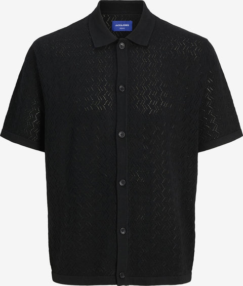 Jack & Jones Men's Black Comfort fit Button Up Shirt|Jack & Jones In Lebanon