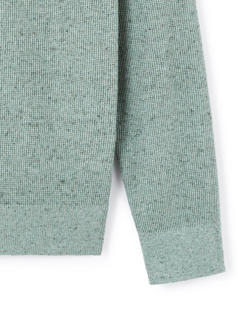 Celio Men's Mineral Green Crew Neck Sweater | Celio In Lebanon