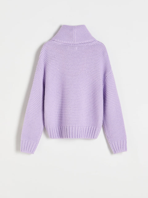 Reserved Girl's Lavender Structured Turtleneck Sweater | Reserved In Lebanon