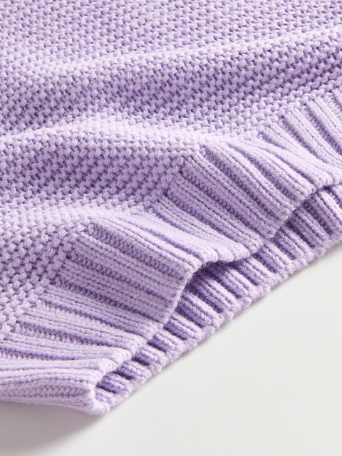 Reserved Girl's Lavender Structured Turtleneck Sweater | Reserved In Lebanon