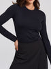Sinsay Women Black Fitted Long-Sleeve T-Shirt | Sinsay in Lebanon