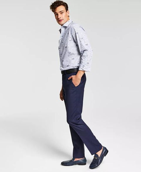 Bar III Men's Navy Plaid Slim-Fit Wool Suit Pants | Bar III In Lebanon