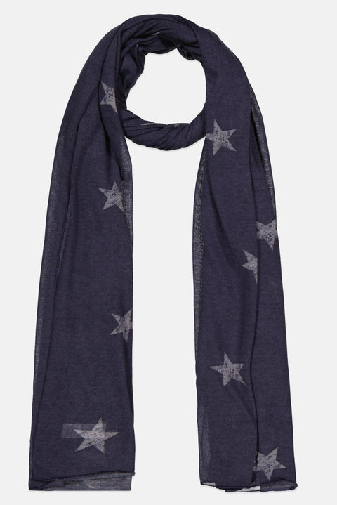 Jenni Women's Navy Solid Jersey Wrap Scarf | Jenni In Lebanon