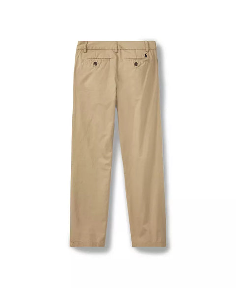 Polo Ralph Lauren Boy's Beige Straight-Fit Stretch Twill Pants | Polo Ralph Lauren In Lebanon