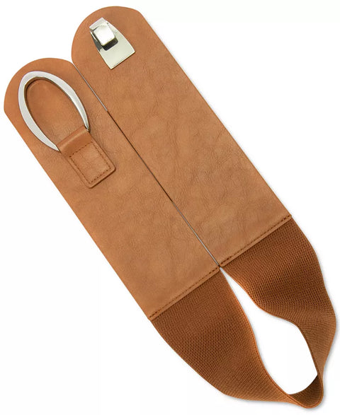 I.N.C. International Concepts Women's Cognac Interlocking-Hook Stretch Belt | I.N.C. International Concepts In Lebanon