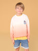 Sinsay Boy's Sweatshirt Light Orange-White AYA