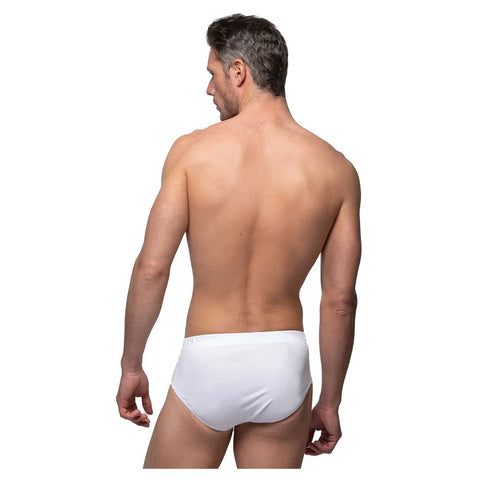 Abanderado Men's White Essentials Comfort Mini Slip Cotton Brief 1 Pack | Abanderado in Lebanon