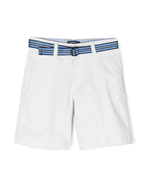 Polo Ralph Lauren Boy's White Straight Fit Stretch Cotton Short | Polo Ralph Lauren In Lebanon