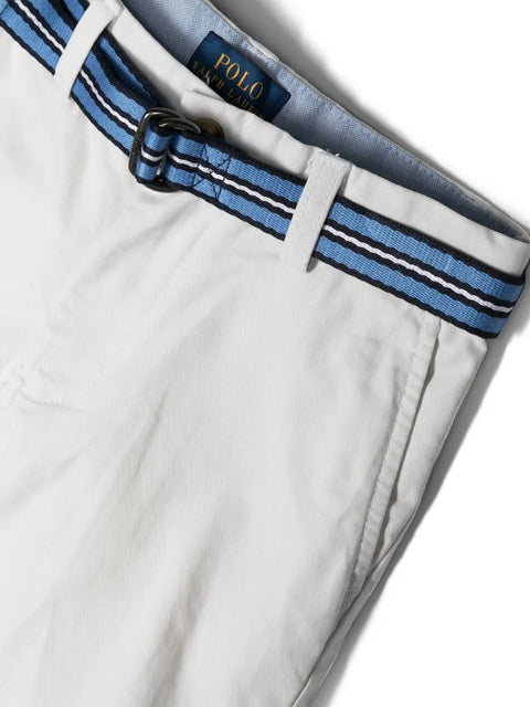 Polo Ralph Lauren Boy's White Straight Fit Stretch Cotton Short | Polo Ralph Lauren In Lebanon