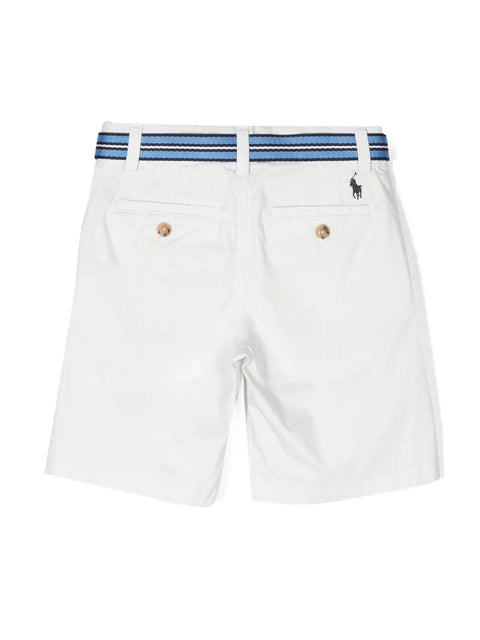 Polo Ralph Lauren Boy's White Straight Fit Stretch Cotton Short | Polo Ralph Lauren In Lebanon