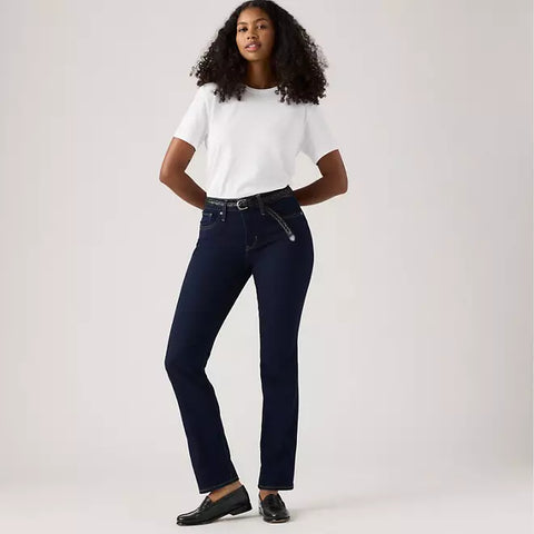 Levi's Women's Dark Blue 314 Shaping Straight Jeans  | Levi's in Lebanon
