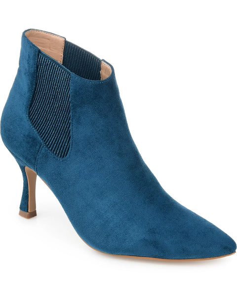 Journee Collection Women's Blue Elitta Pointed Toe Dress Booties | Journee Collection In Lebanon