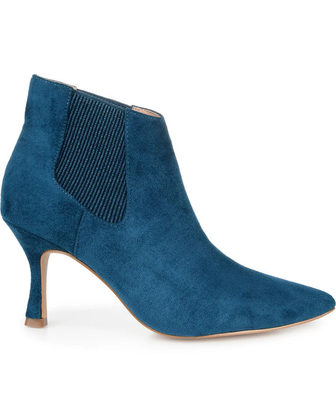 Journee Collection Women's Blue Elitta Pointed Toe Dress Booties | Journee Collection In Lebanon