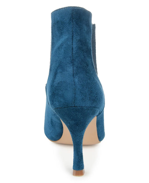 Journee Collection Women's Blue Elitta Pointed Toe Dress Booties | Journee Collection In Lebanon