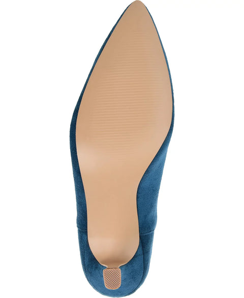 Journee Collection Women's Blue Elitta Pointed Toe Dress Booties | Journee Collection In Lebanon
