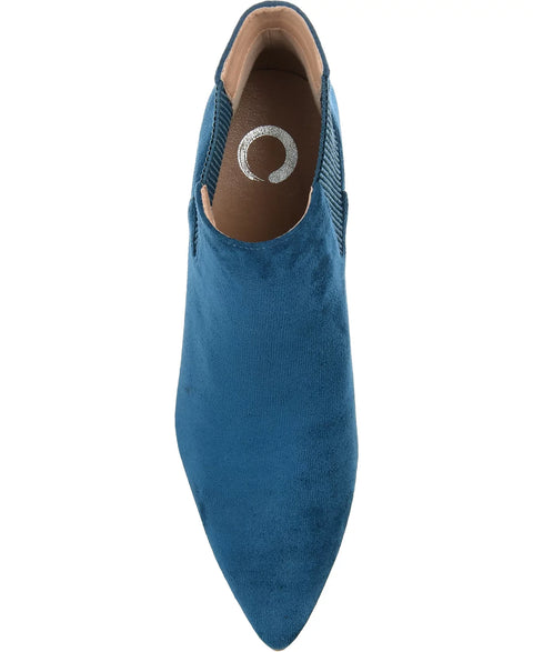 Journee Collection Women's Blue Elitta Pointed Toe Dress Booties | Journee Collection In Lebanon